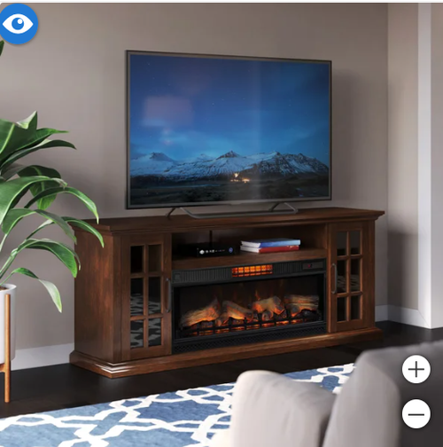 Load image into Gallery viewer, Tresanti Mayson TV Console with ClassicFlame CoolGlow 2-in-1 Electric Fireplace and Fan
