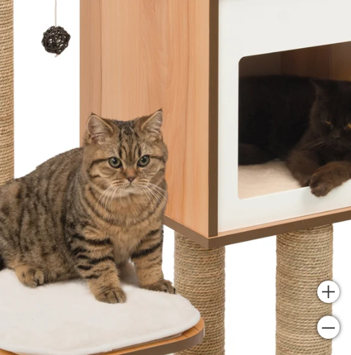 Load image into Gallery viewer, Vesper High Base Cat Tree - Walnut
