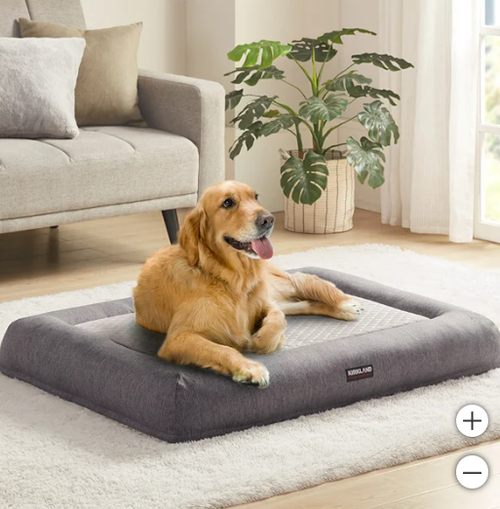 Load image into Gallery viewer, Kirkland Signature 2-in-1 Bolster Pet Bed
