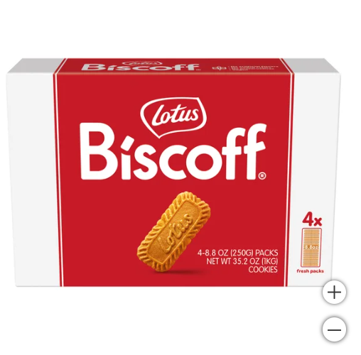 Lotus Biscoff Cookies, 8.8 oz., 4 Count