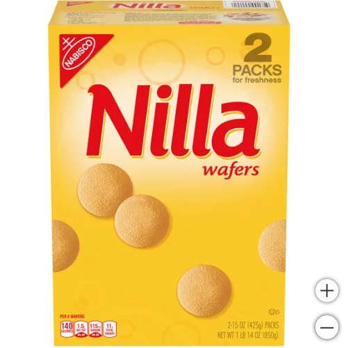 Nilla Wafers Cookies, 15 oz, 2 Count