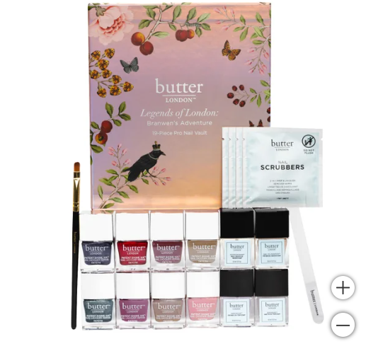 butter LONDON Legends of London: Branwens Adventure, 19-piece Pro Nail Vault