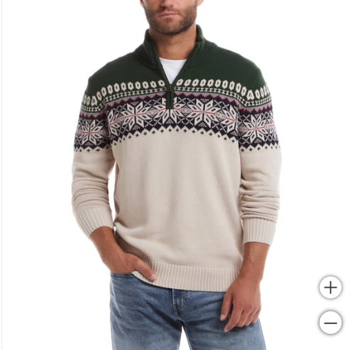 Load image into Gallery viewer, Weatherproof Vintage Men&#39;s 1/4 Zip Holiday Sweater
