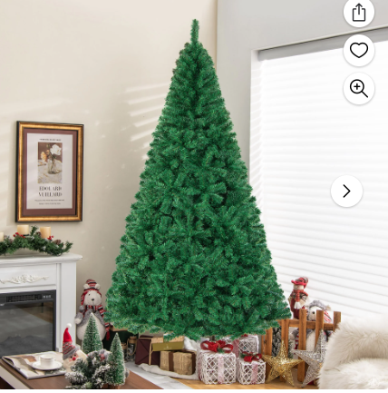 Load image into Gallery viewer, Gymax 8&#39; Green Holiday Season Artificial PVC Christmas Tree Indoor Outdoor Stand
