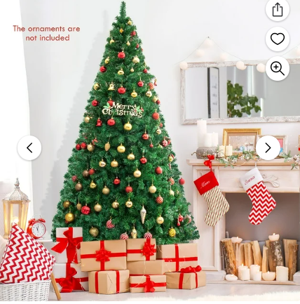 Load image into Gallery viewer, Gymax 8&#39; Green Holiday Season Artificial PVC Christmas Tree Indoor Outdoor Stand
